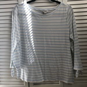 J.Crew 3/4 sleeve Striped Tee